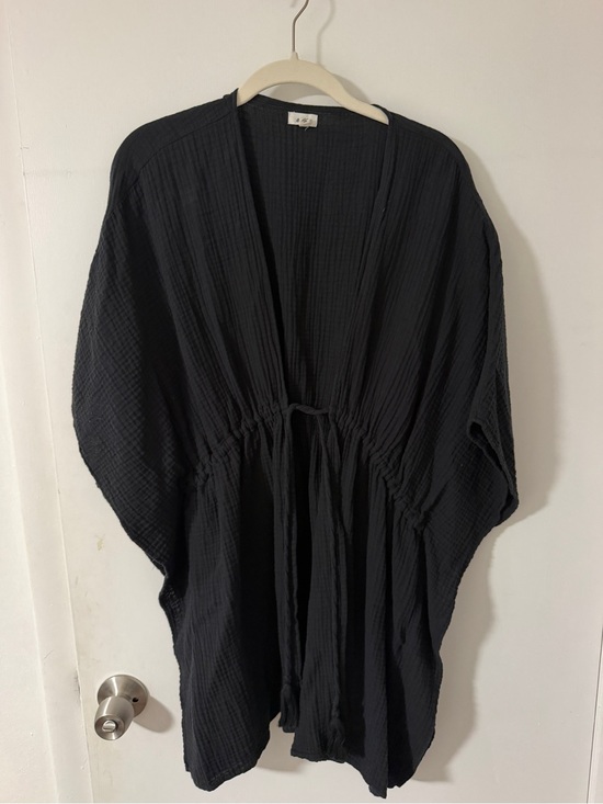 aerie Other - Aerie Women’s Black Gauze Kimono Swim Cover Up with Tie Waist